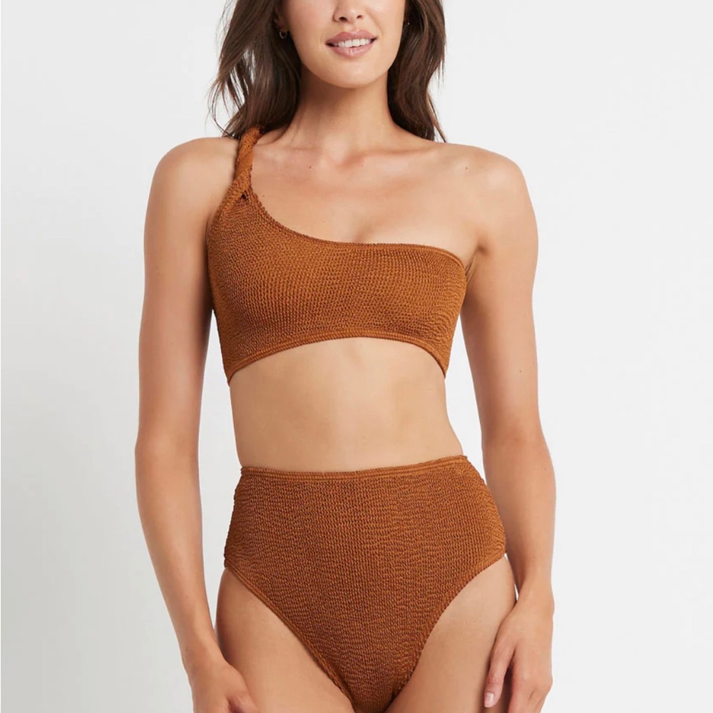 bond-eye Terracotta Asymmetrical Bikini Set